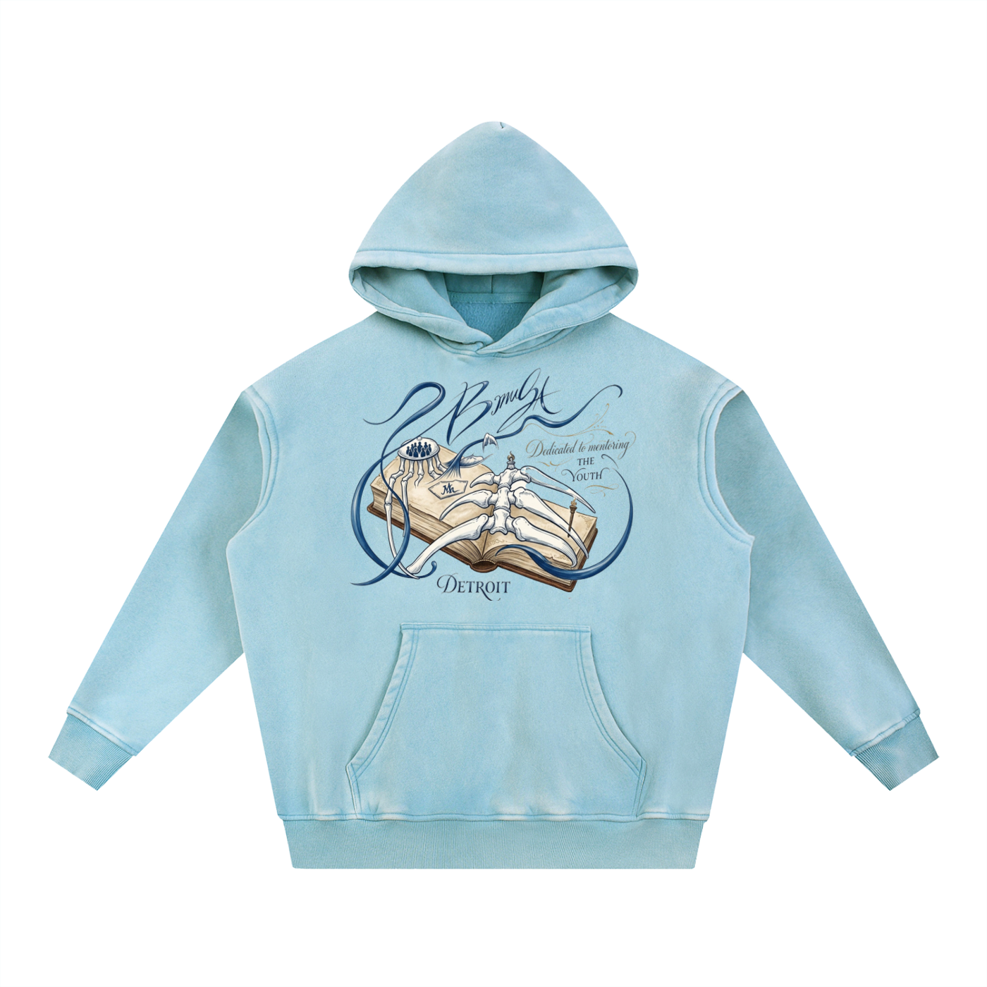 Snow Wash Fleece Oversize Hoodie