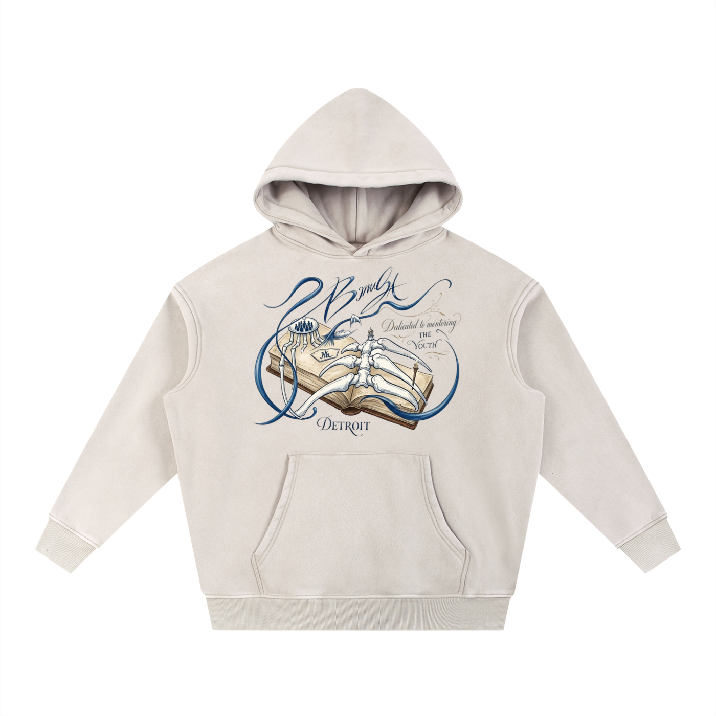 Snow Wash Fleece Oversize Hoodie