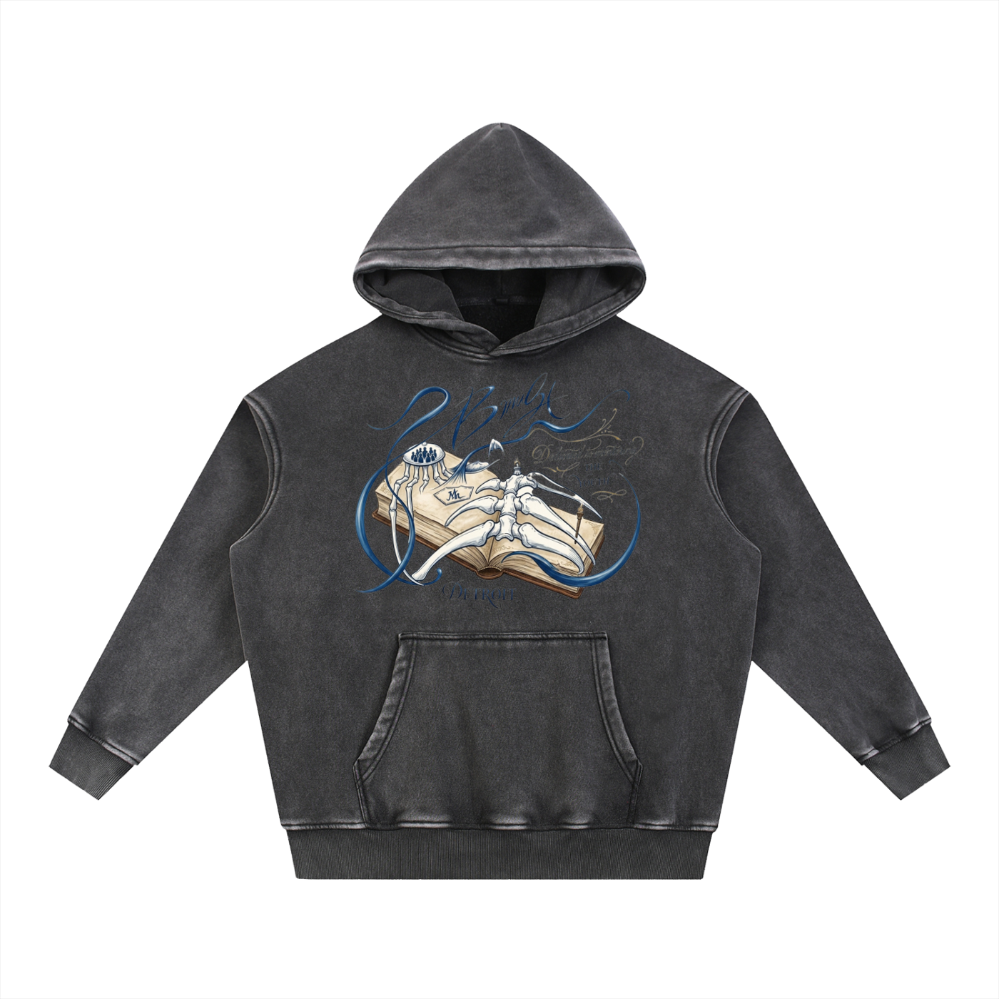 Snow Wash Fleece Oversize Hoodie